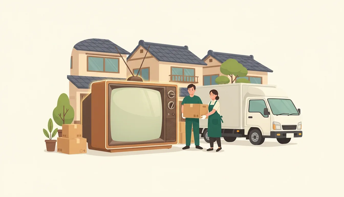 ブラウン管テレビの処分方法|リサイクル料金と搬出・回収の手順