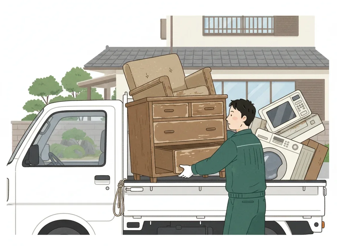 業者の作業・打ち合わせシーン