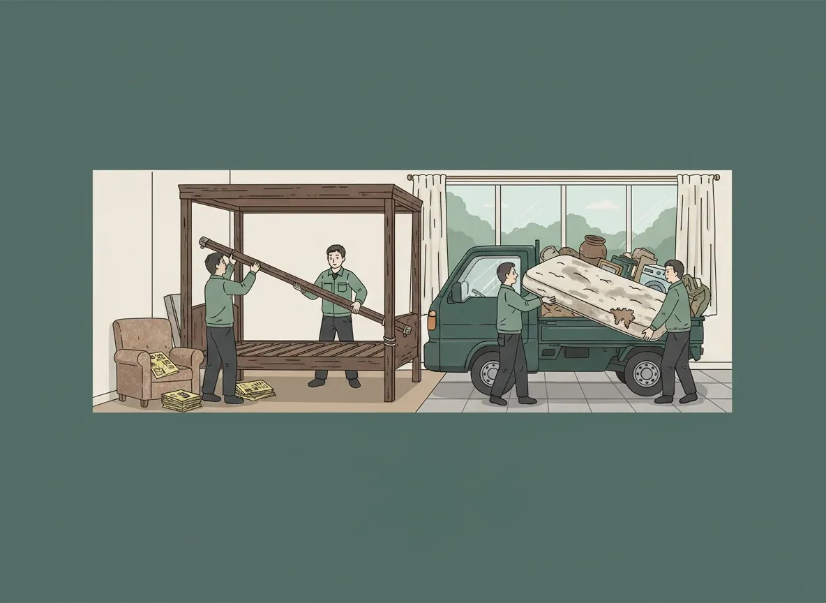 業者の作業・打ち合わせシーン