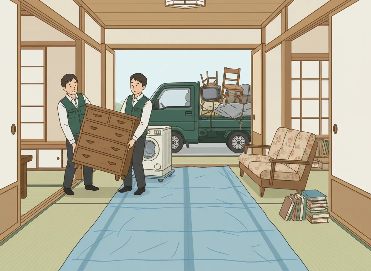 業者の作業・打ち合わせシーン