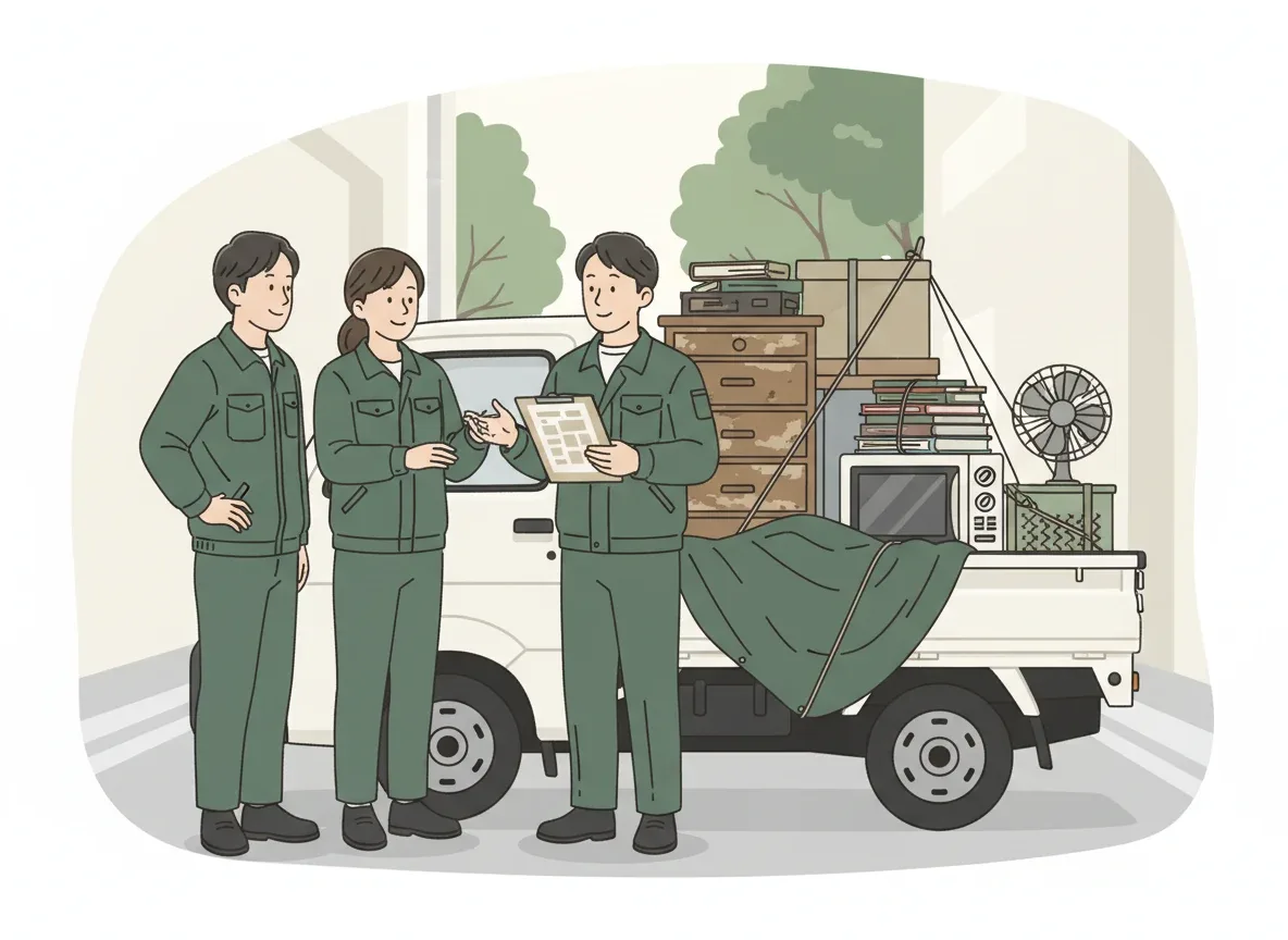 業者の作業・打ち合わせシーン