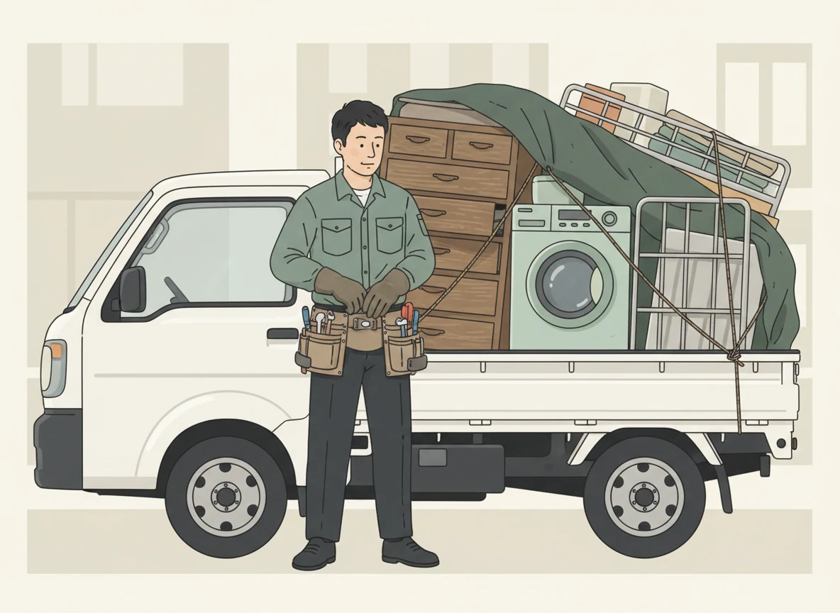 業者の作業・打ち合わせシーン