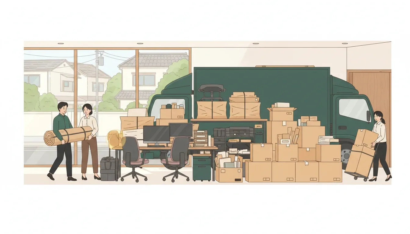 支社閉鎖時の不用品回収 詳細ガイド|オフィス什器・書類の一括処分手順