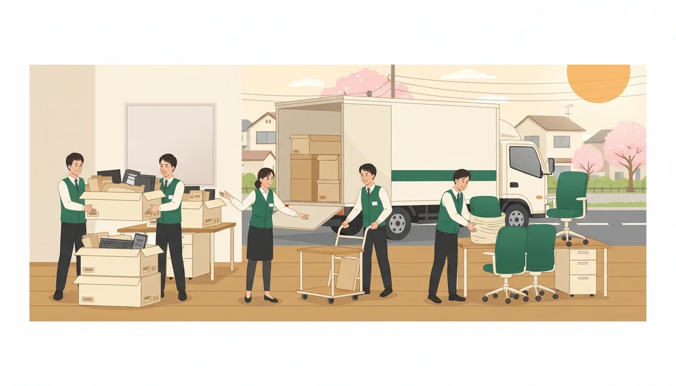 商社閉鎖時の不用品回収|オフィス機器・什器の処分と機密書類対応