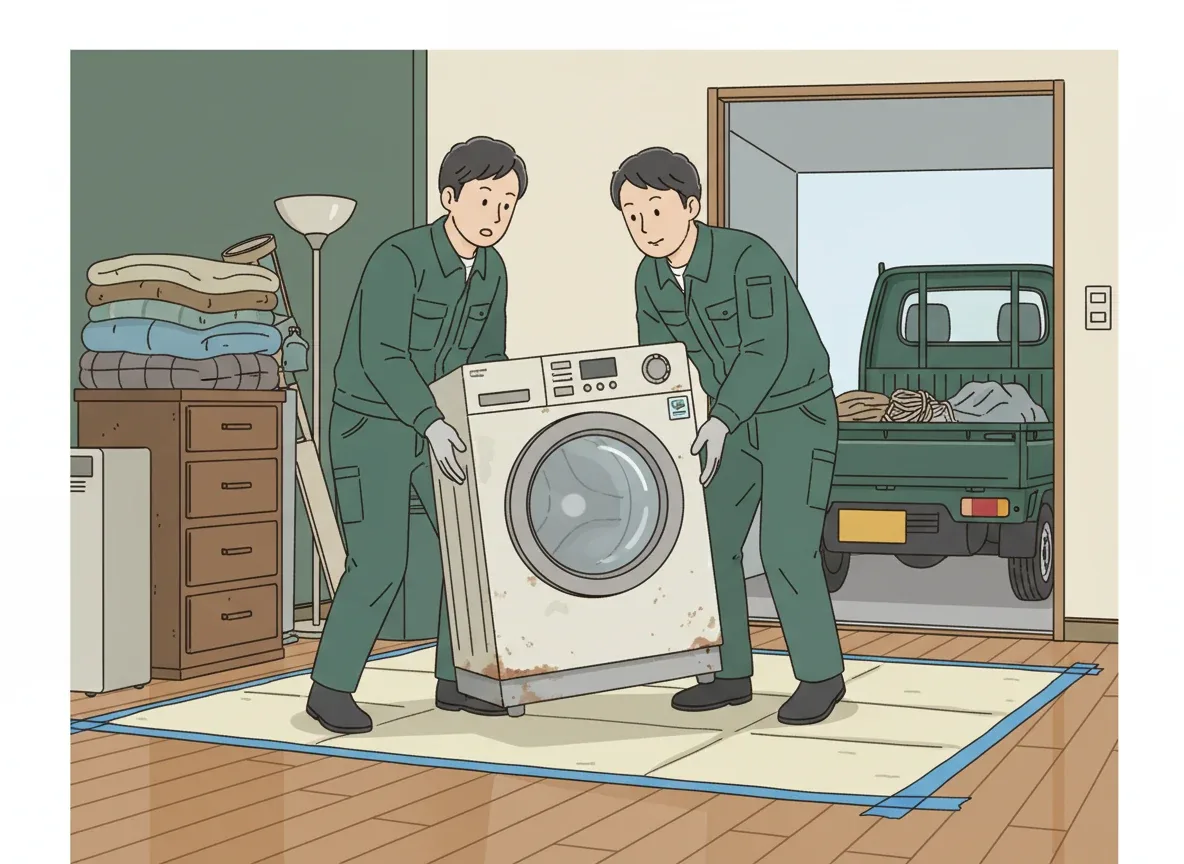 業者の作業・打ち合わせシーン