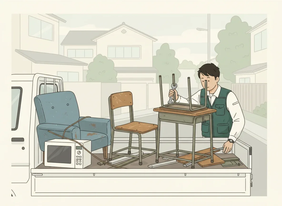業者の作業・打ち合わせシーン