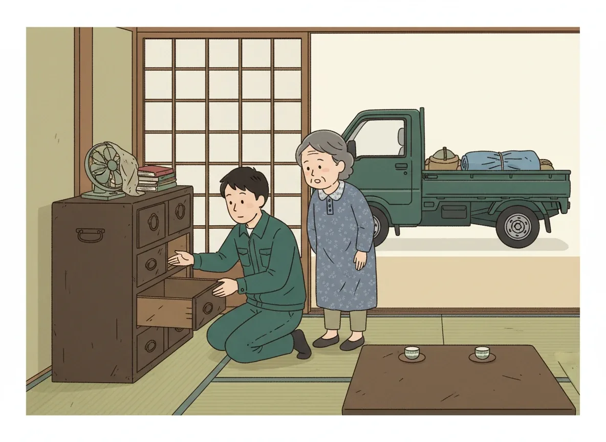 業者の作業・打ち合わせシーン
