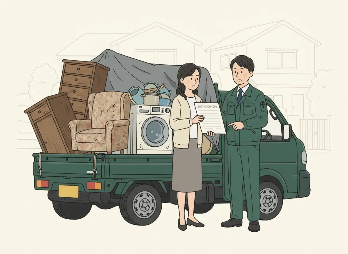 業者の作業・打ち合わせシーン