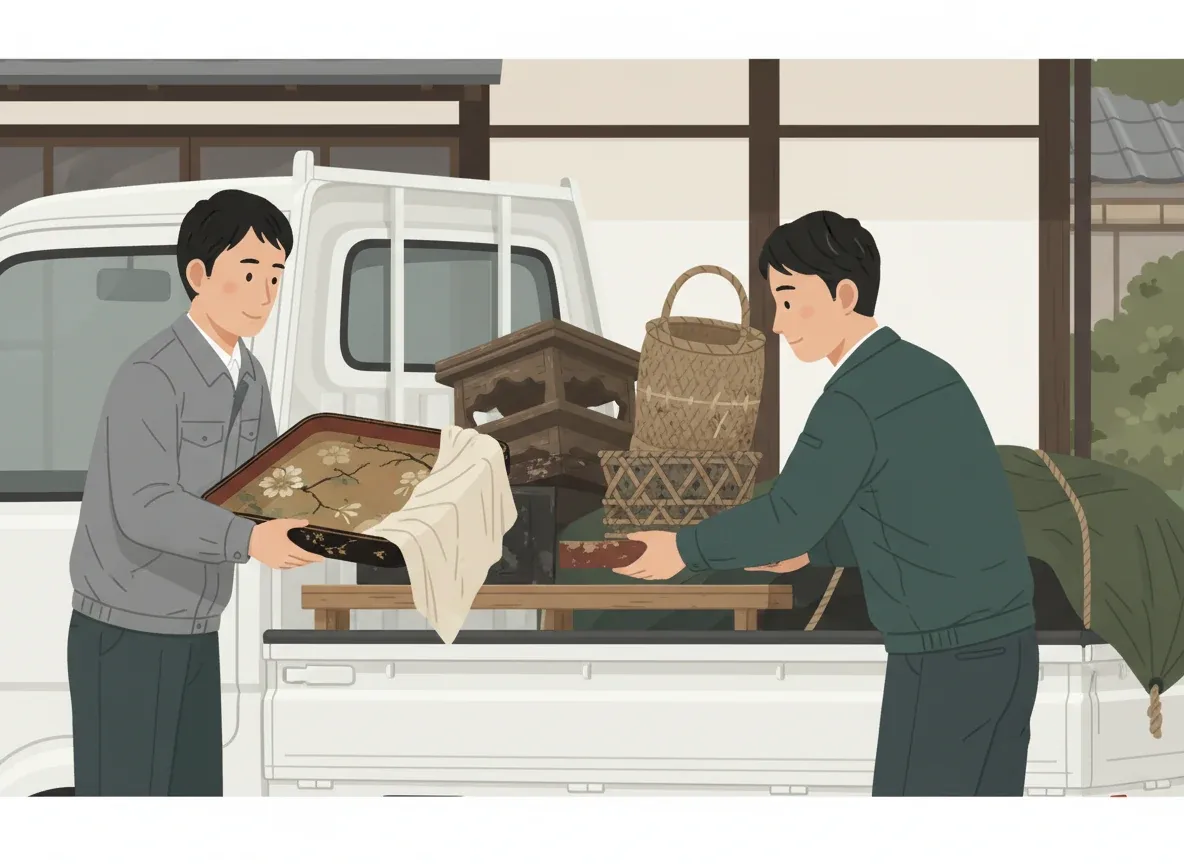 業者の作業・打ち合わせシーン