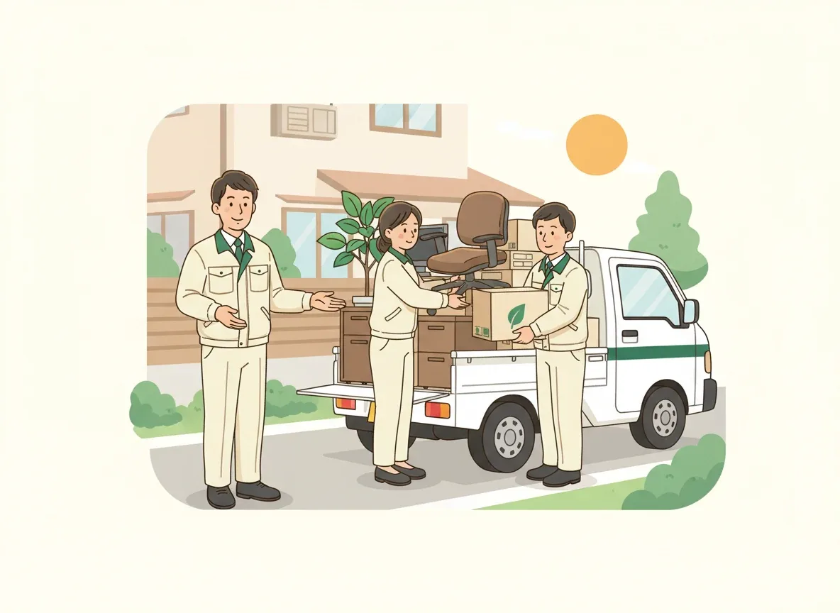 業者の作業・打ち合わせシーン