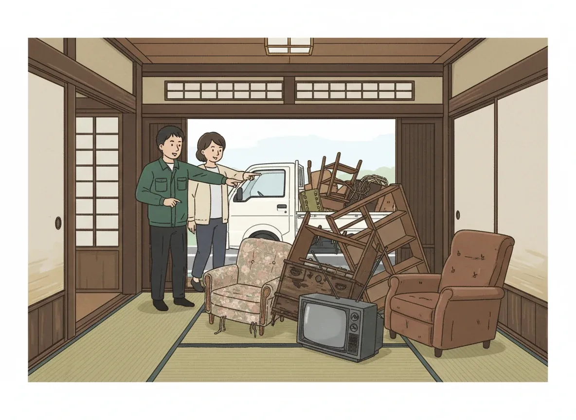 業者の作業・打ち合わせシーン
