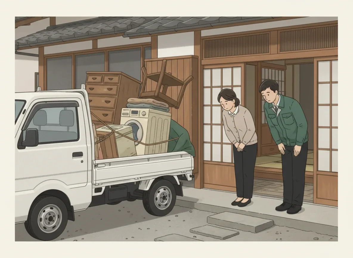 業者の作業・打ち合わせシーン