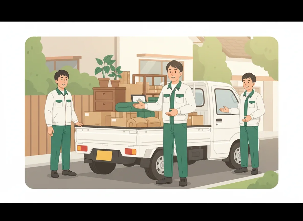 業者の作業・打ち合わせシーン