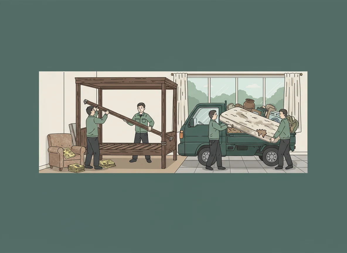 業者の作業・打ち合わせシーン