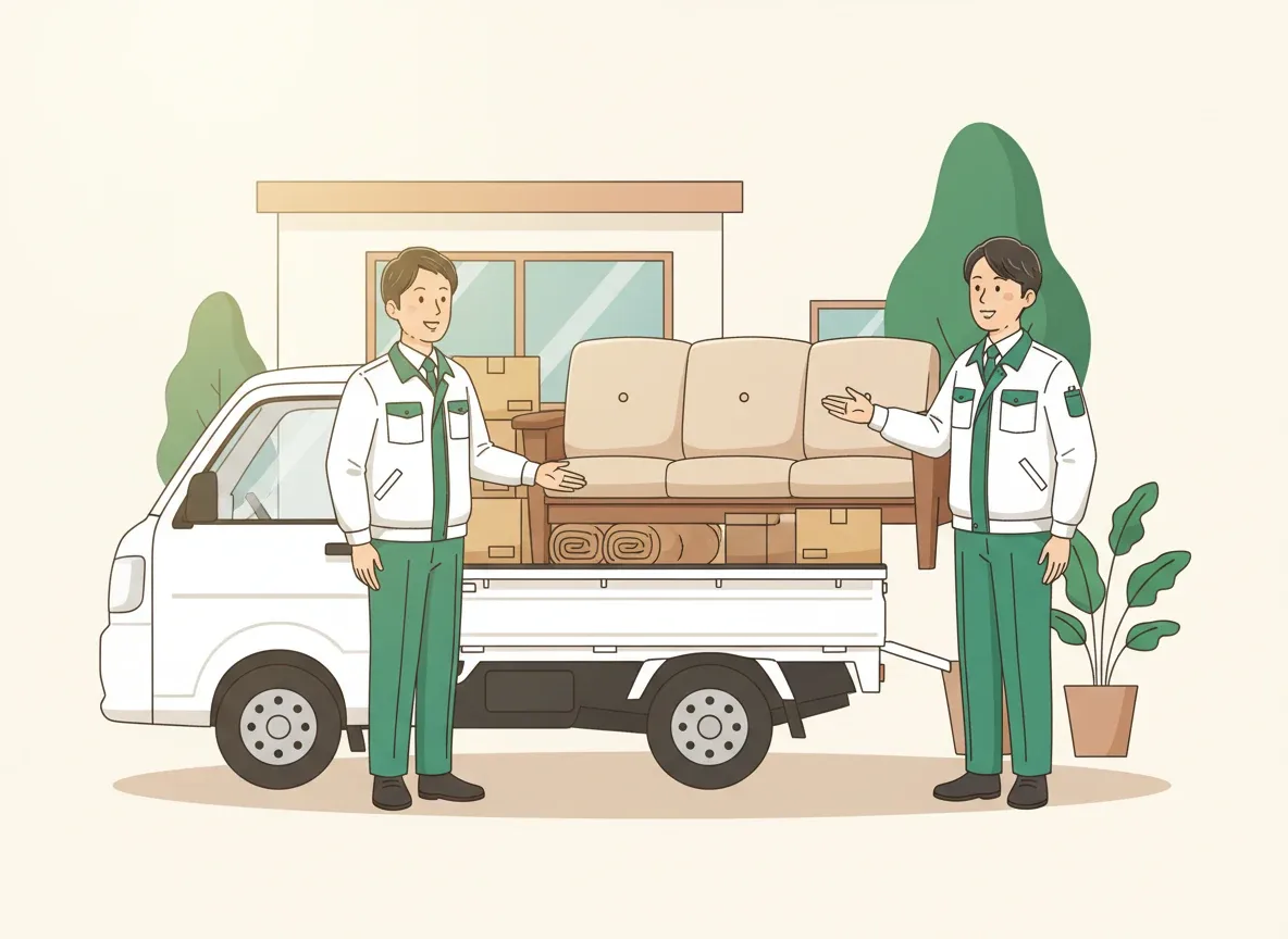 業者の作業・打ち合わせシーン