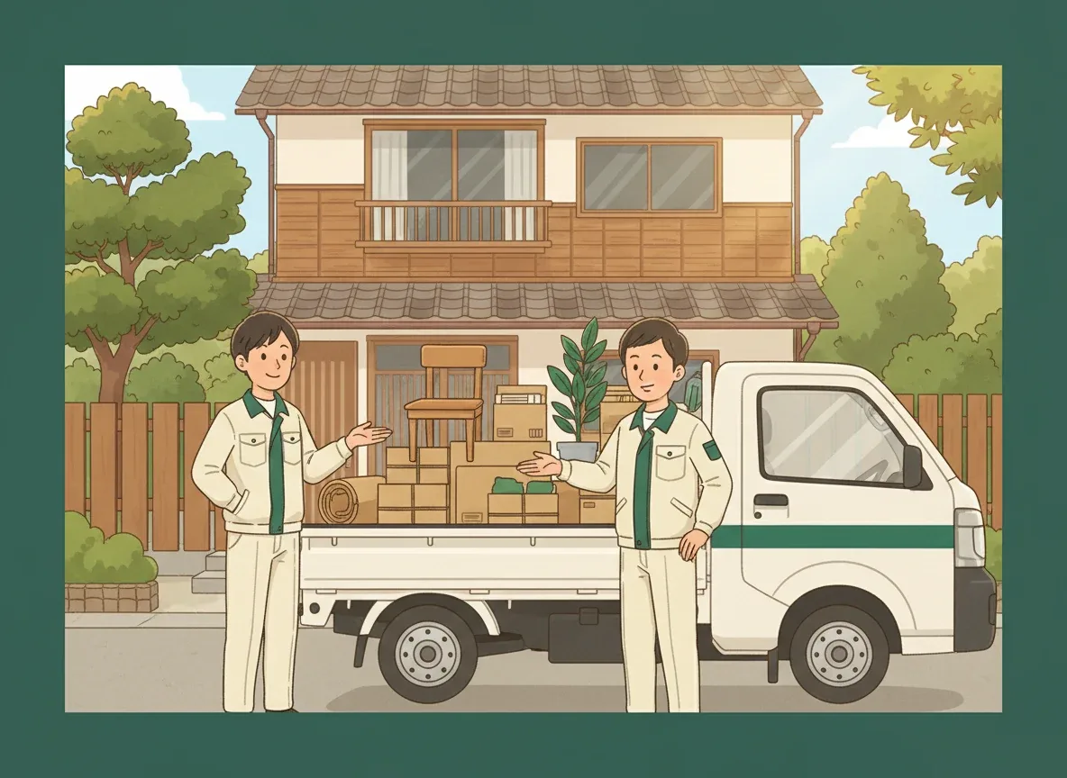業者の作業・打ち合わせシーン
