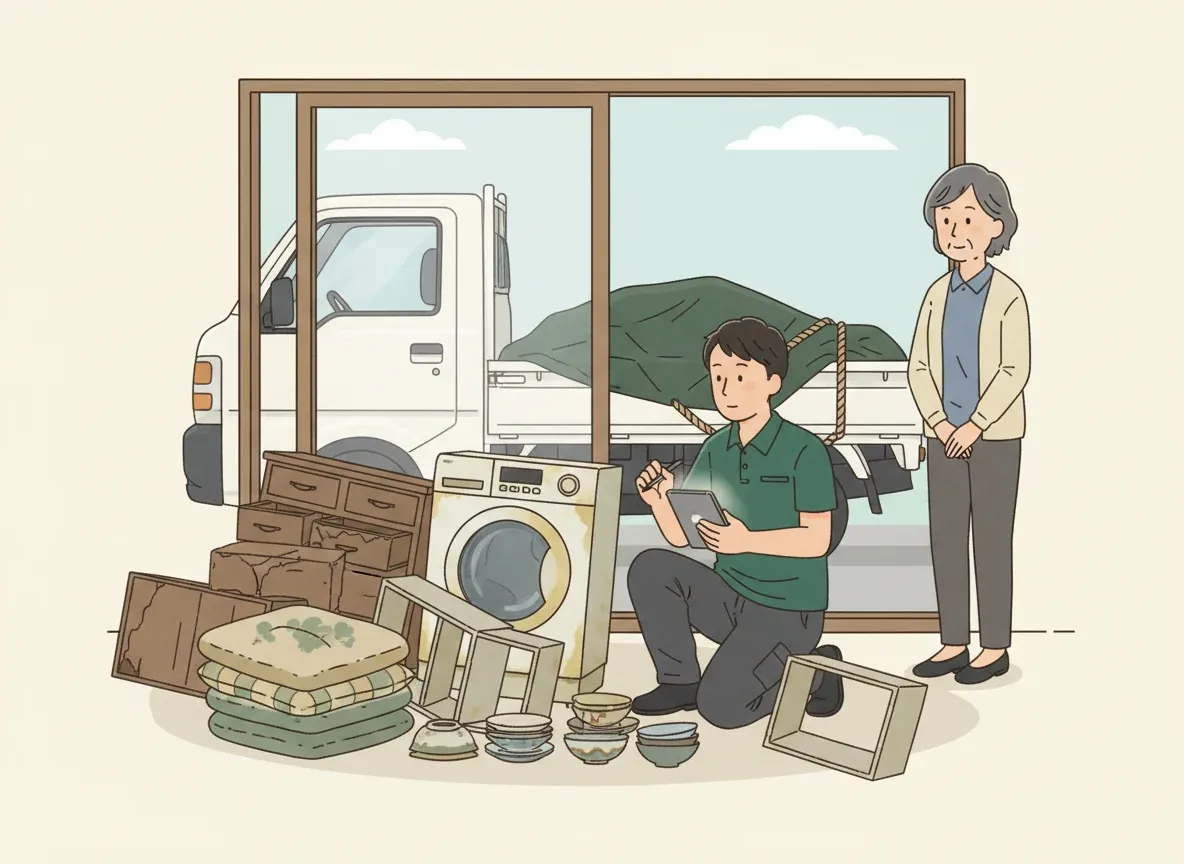 業者の作業・打ち合わせシーン